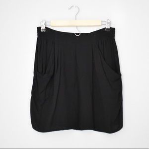 black mini/midi 2010s skirt with pockets